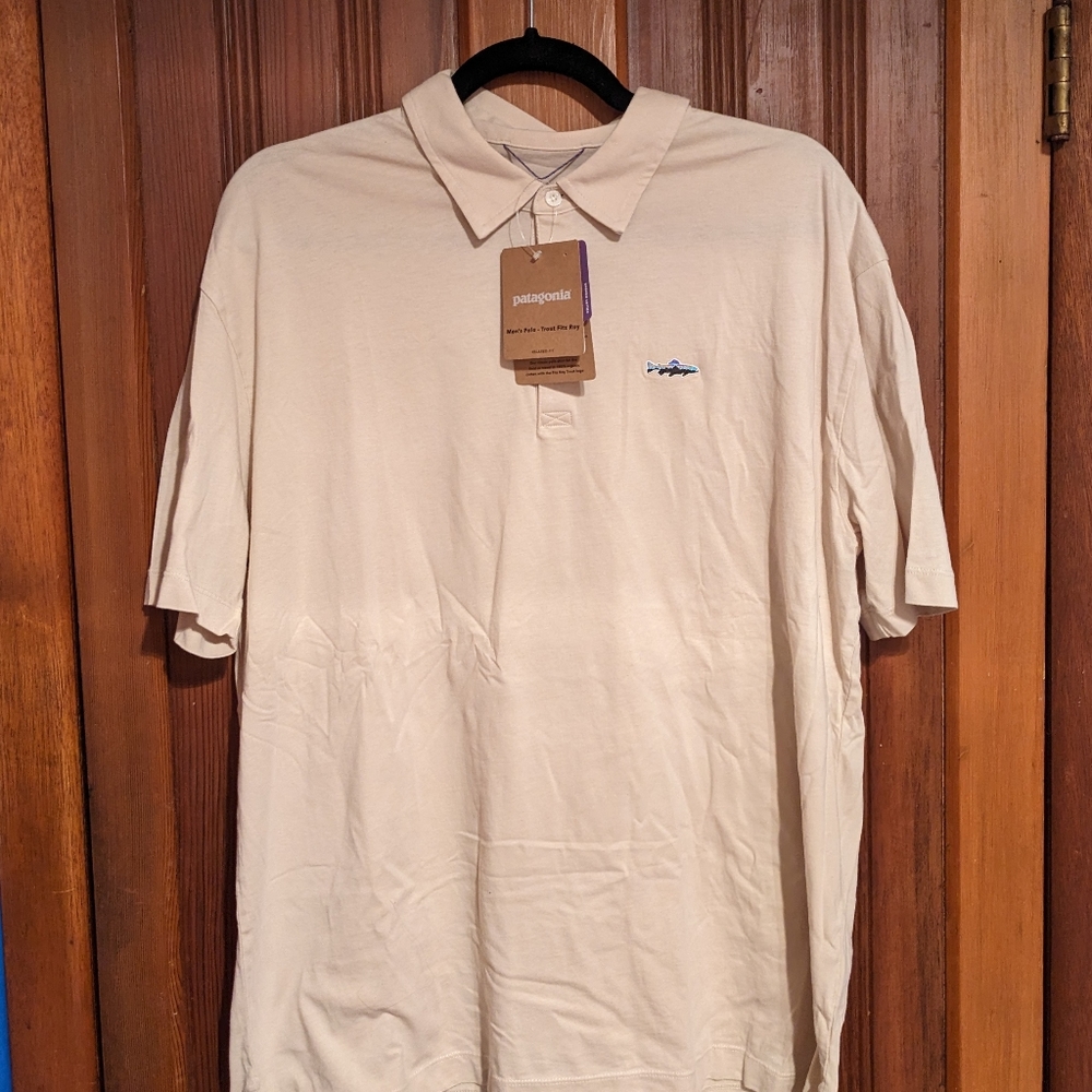 NWT Patagonia Trout Fitz Roy Polo